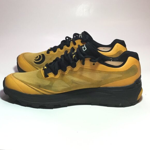 TOPO Mountain Racer 2 Shoe Men 9.5 Y Trail Running Mango Black Vibram Megagrip - Picture 4 of 12